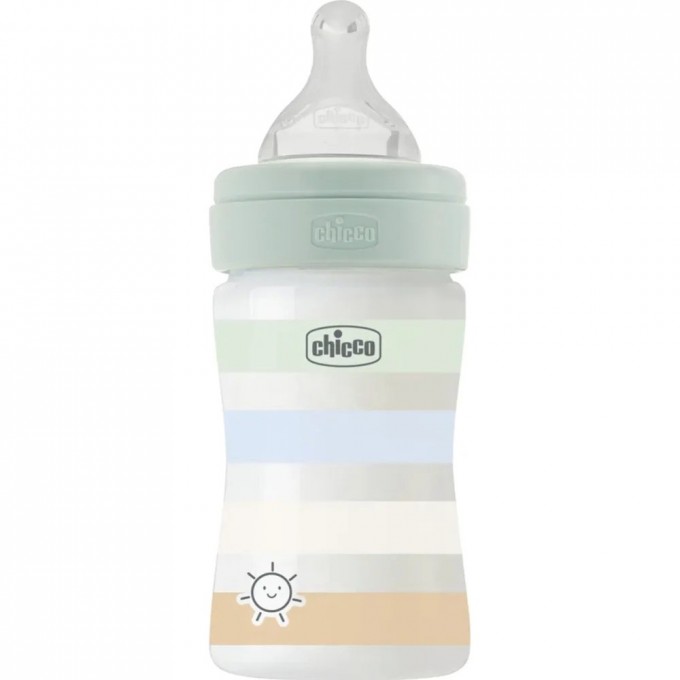 Бутылочка пластиковая CHICCO WB GREEN BOY 150 мл медленный поток 00028611210000