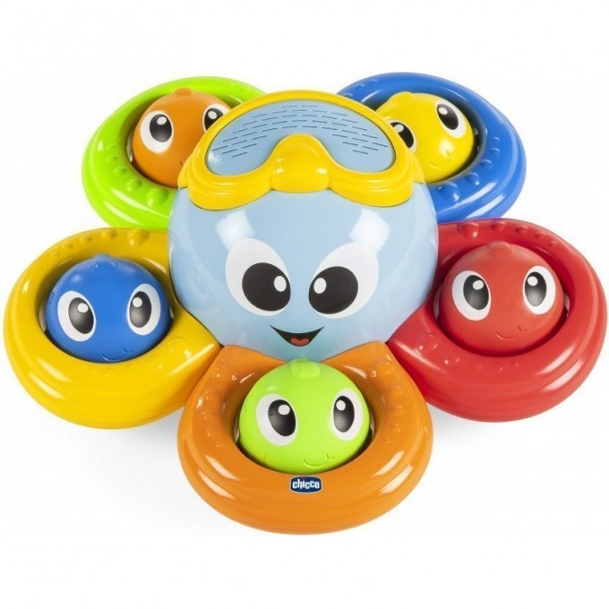 Игрушка - развивающий центр для ванны CHICCO "Осьминог", Разноцветный 00010037000000