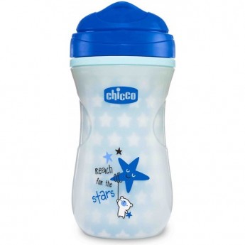 Поильник CHICCO GLOWING CUP, Голубой
