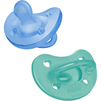 Пустышка силиконовая CHICCO PHYSIOFORMA SOFT blue 6-16 мес 2 шт